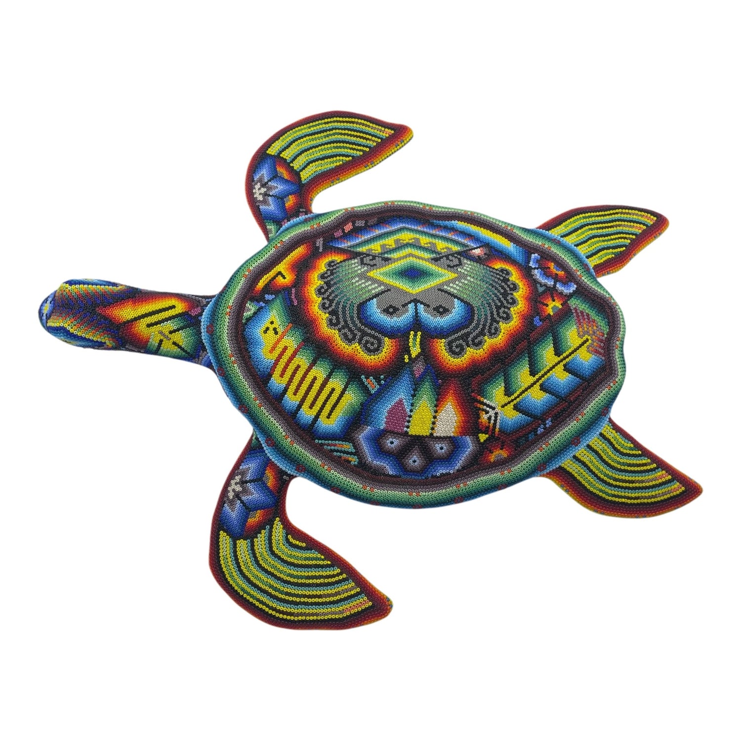 tortuga de chaquira, figura de chaquira, tatehuari, regalos mexicanos