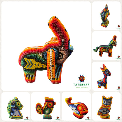 Figuras Chicas de Chaquira - Artesanía Huichol