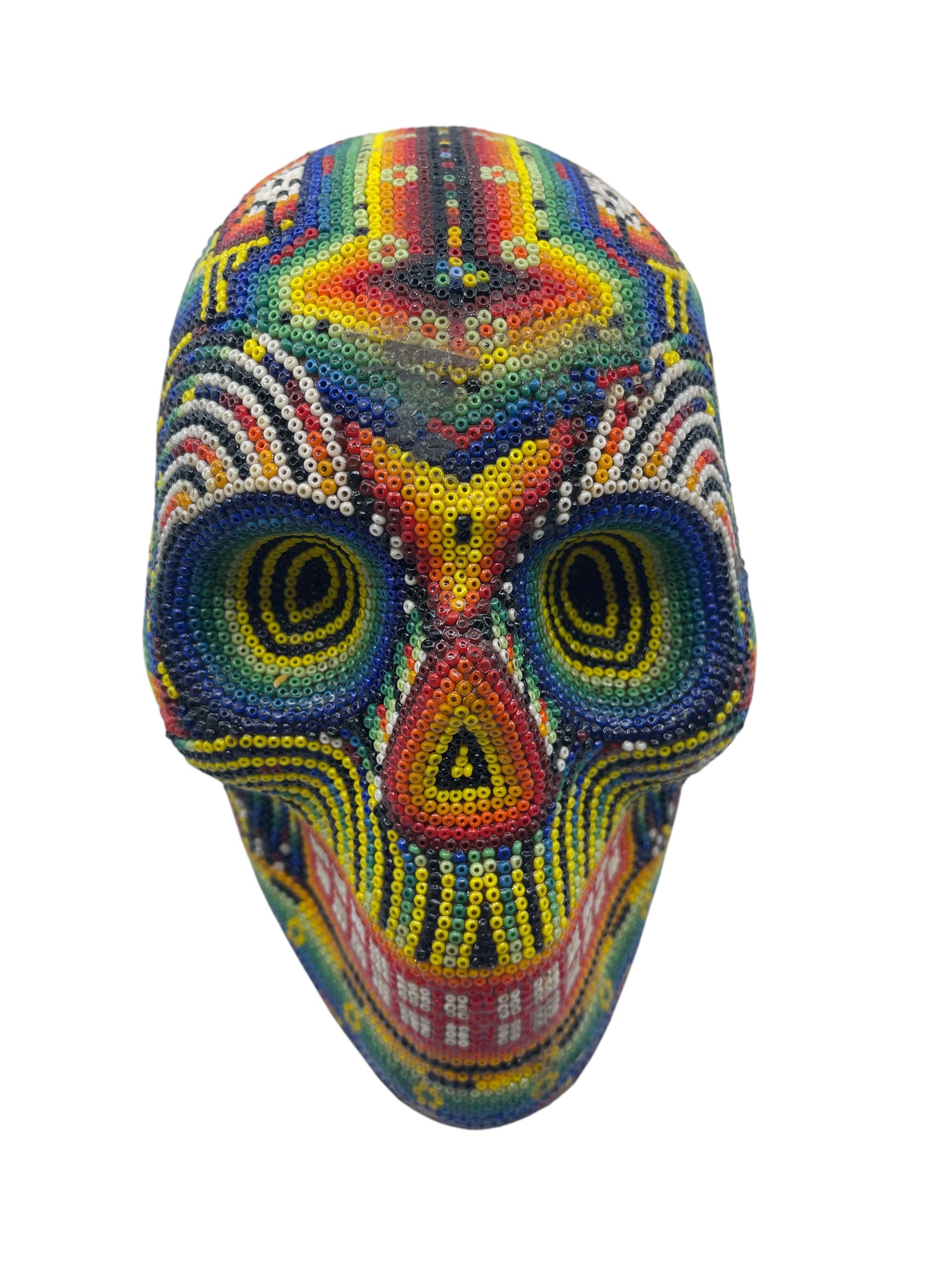 Calavera forrada con chaquira LIQ08