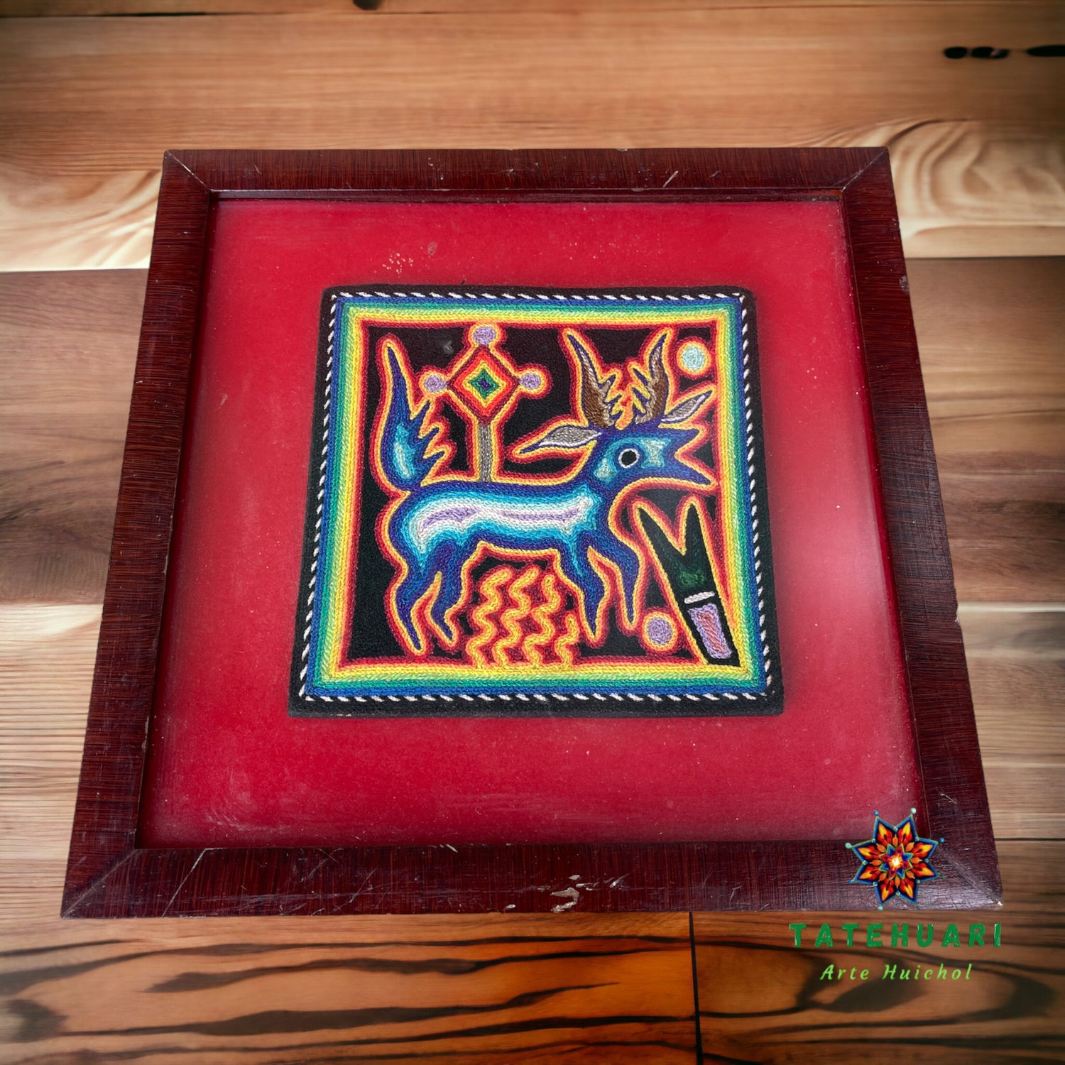 Cuadro de Estambre - Artesanía Huichol