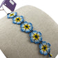 Pulsera de Chaquira PC04floresazules