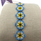 Pulsera de Chaquira PC04floresazules