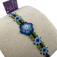 Pulsera de Chaquira PC05florazulfuerte