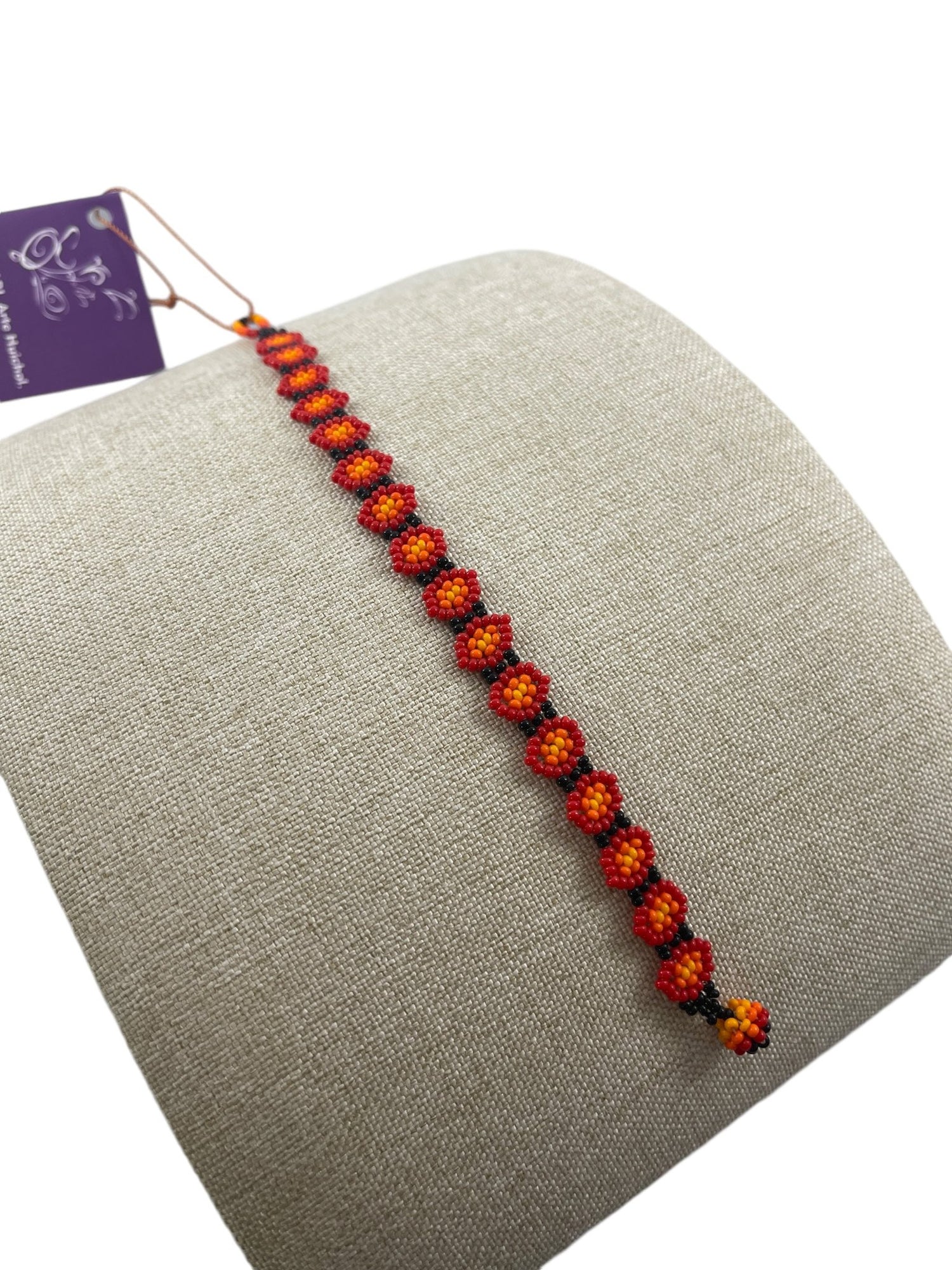 Pulsera de Chaquira PC06roja