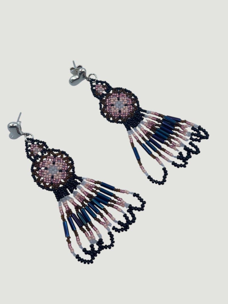 Aretes de chaquira Achfina01