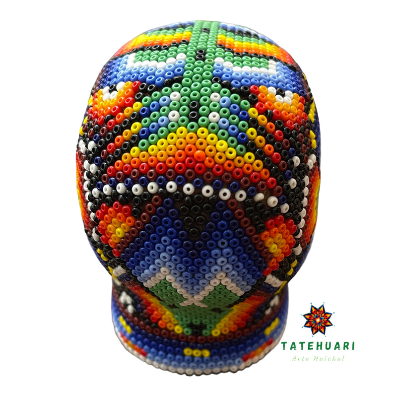 Crâne de Chaquira - Art Huichol