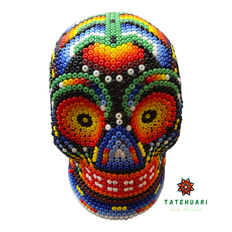 Chaquira Skull - Huichol Art