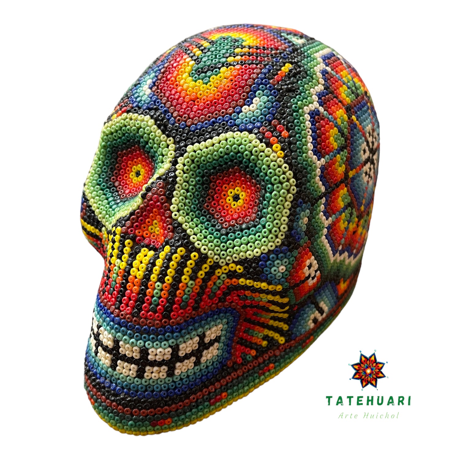 Chaquira Skull - Huichol Art