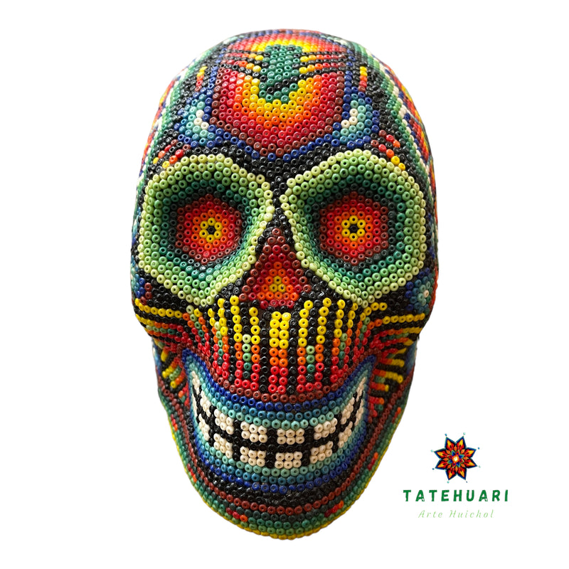 Crâne de Chaquira - Art Huichol