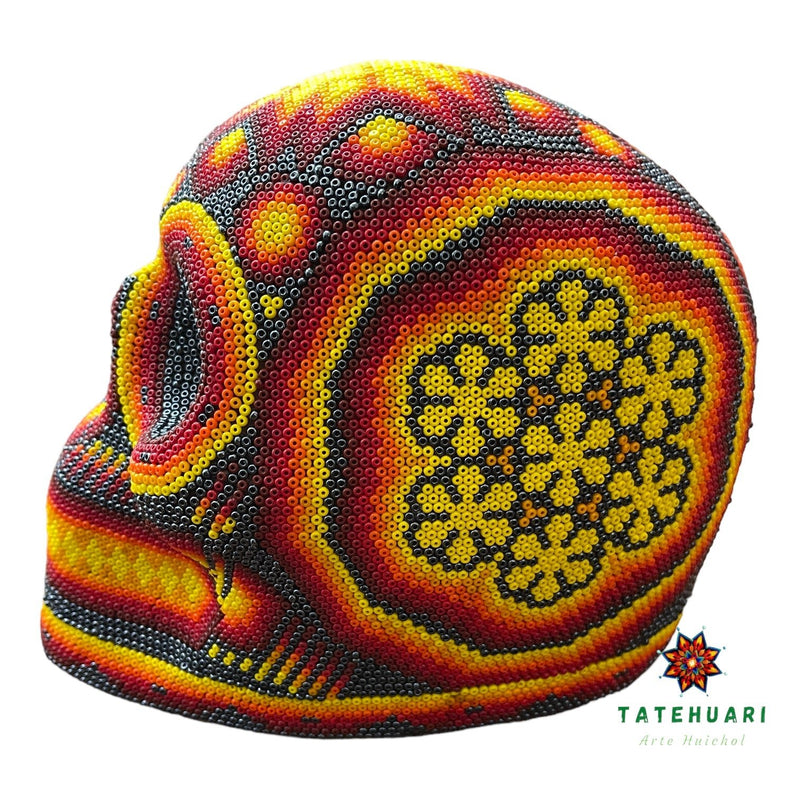 Chaquira Skull - Huichol Art