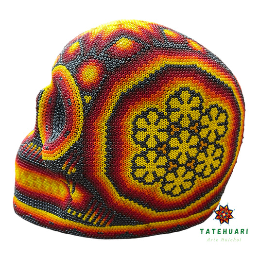 Crâne de Chaquira - Art Huichol