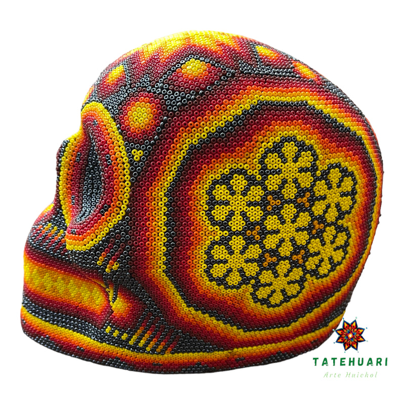 Calavera de Chaquira - Arte Huichol