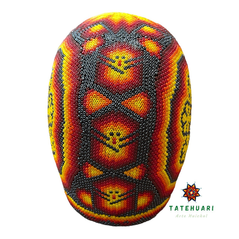 Chaquira Skull - Huichol Art