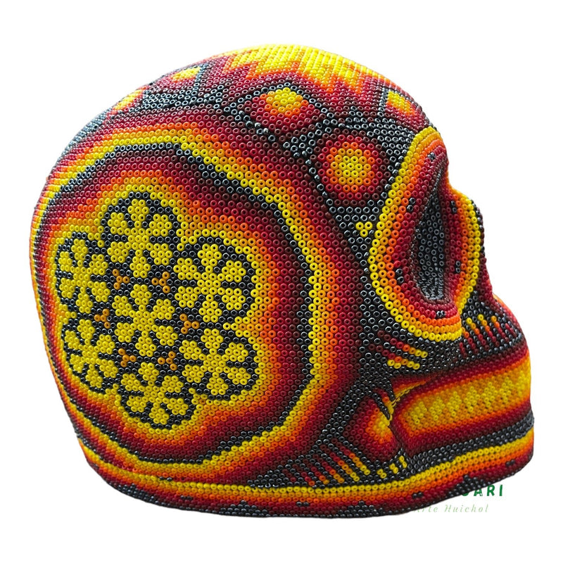 Chaquira Skull - Huichol Art