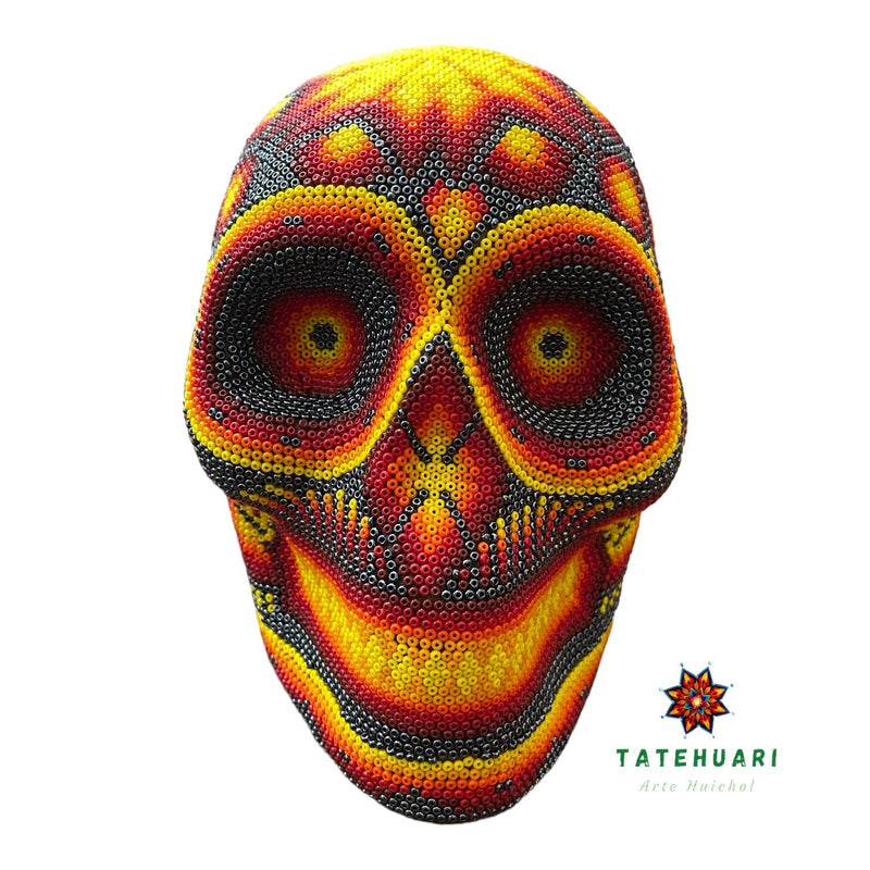 Chaquira Skull - Huichol Art