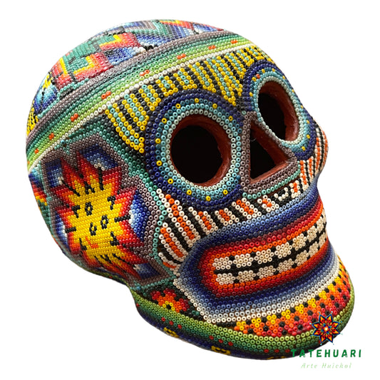 Crâne de Chaquira - Art Huichol