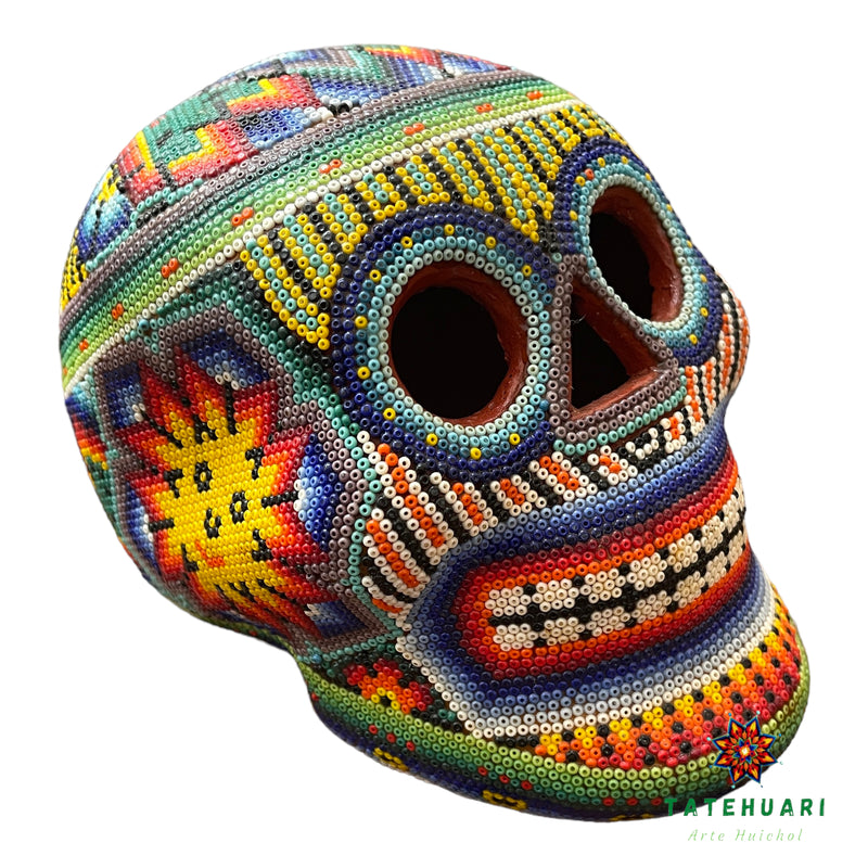 Calavera de Chaquira - Arte Huichol