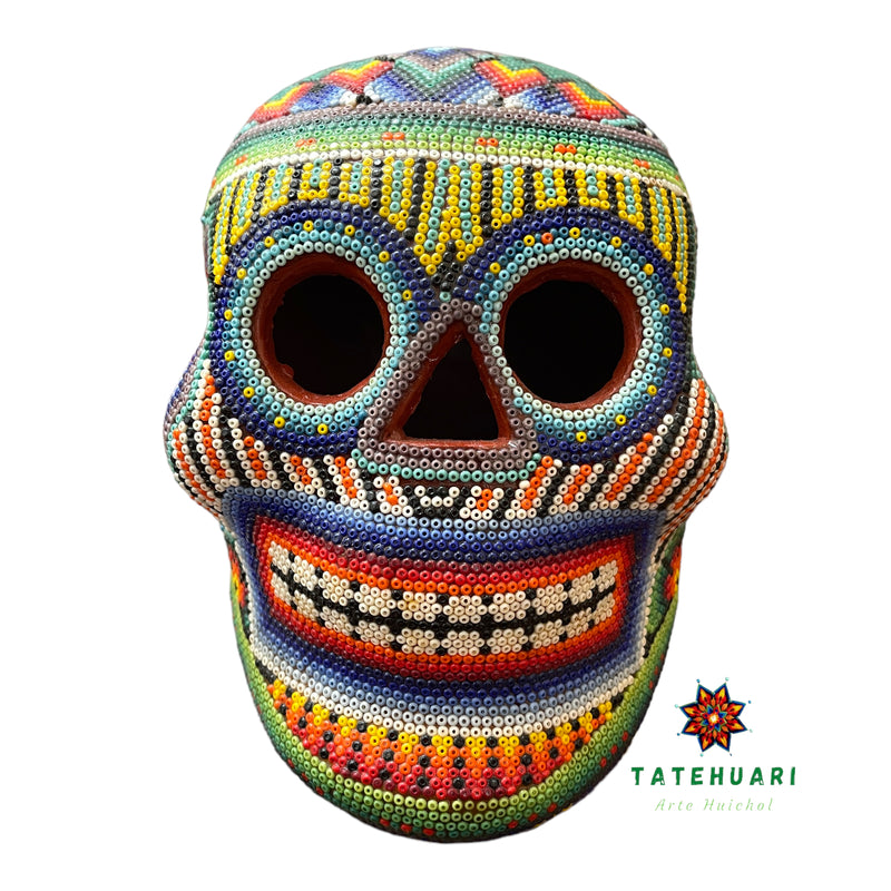 Chaquira Skull - Huichol Art