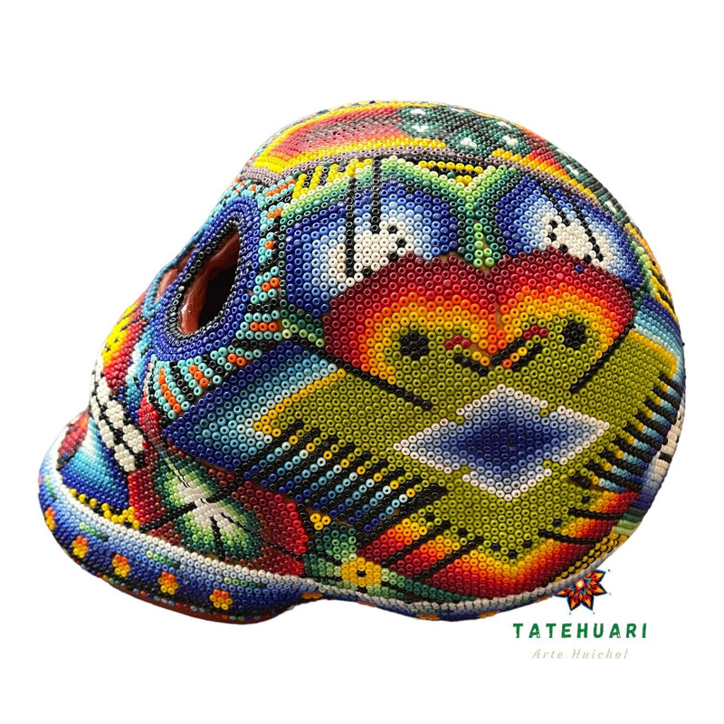 Crâne de Chaquira - Art Huichol