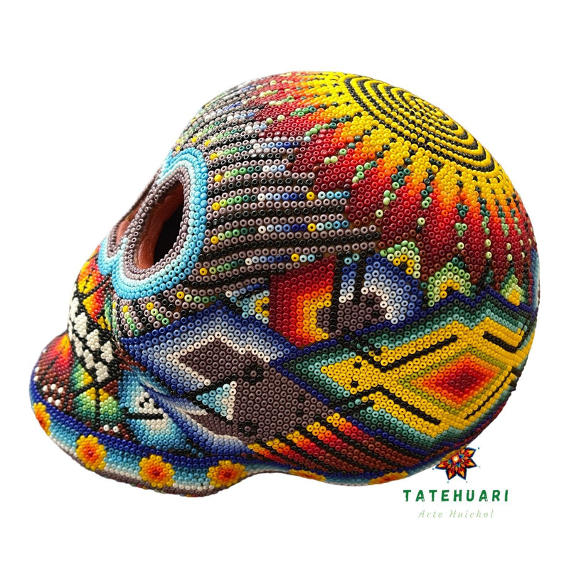 Chaquira Skull - Huichol Art