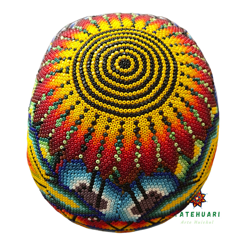 Chaquira Skull - Huichol Art