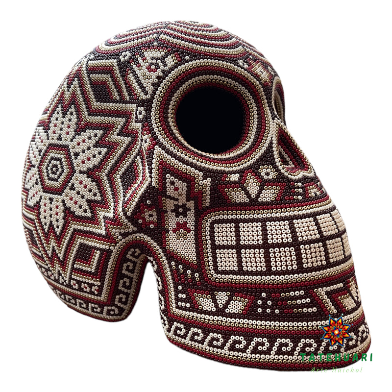 Crâne de Chaquira - Art Huichol