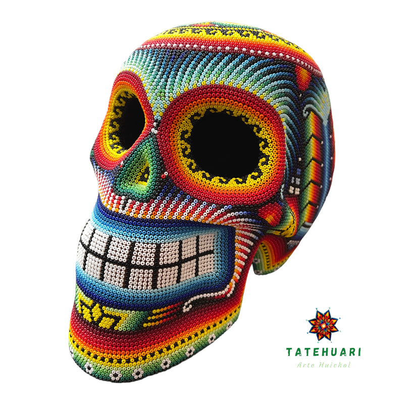 Calavera de Chaquira - Arte Huichol