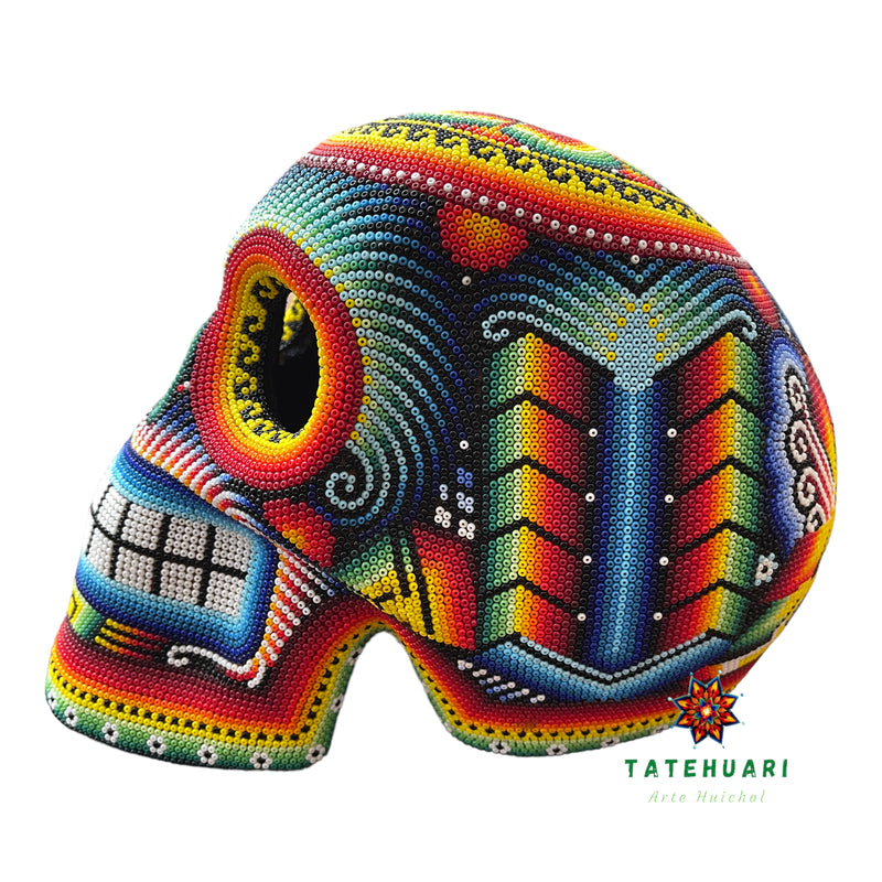 Crâne de Chaquira - Art Huichol