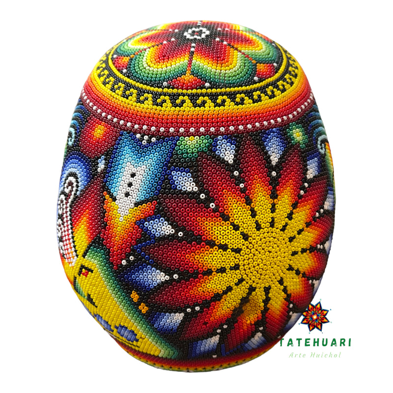 Calavera de Chaquira - Arte Huichol