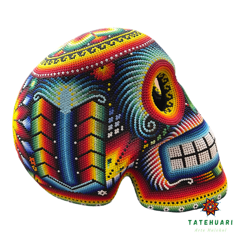 Crâne de Chaquira - Art Huichol