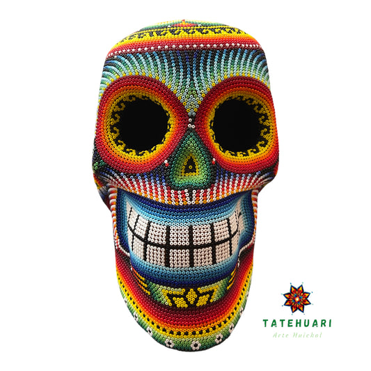 Crâne de Chaquira - Art Huichol