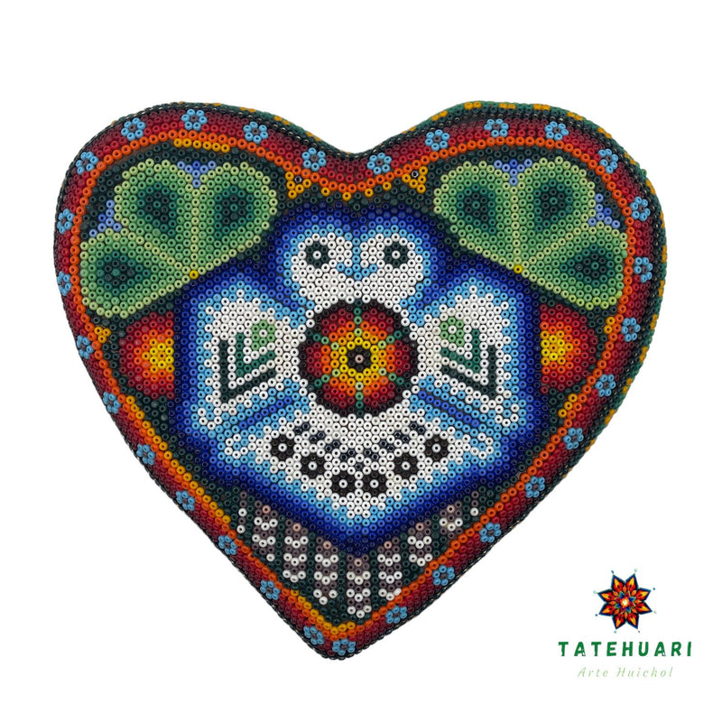 Corazones de Chaquira - Artesanía Huichol