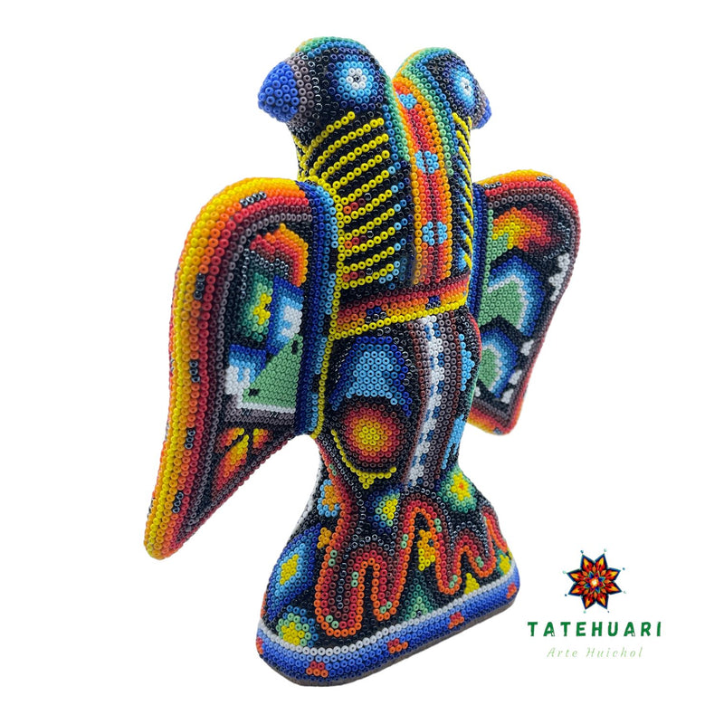 Two-Headed Eagle - Huichol Art