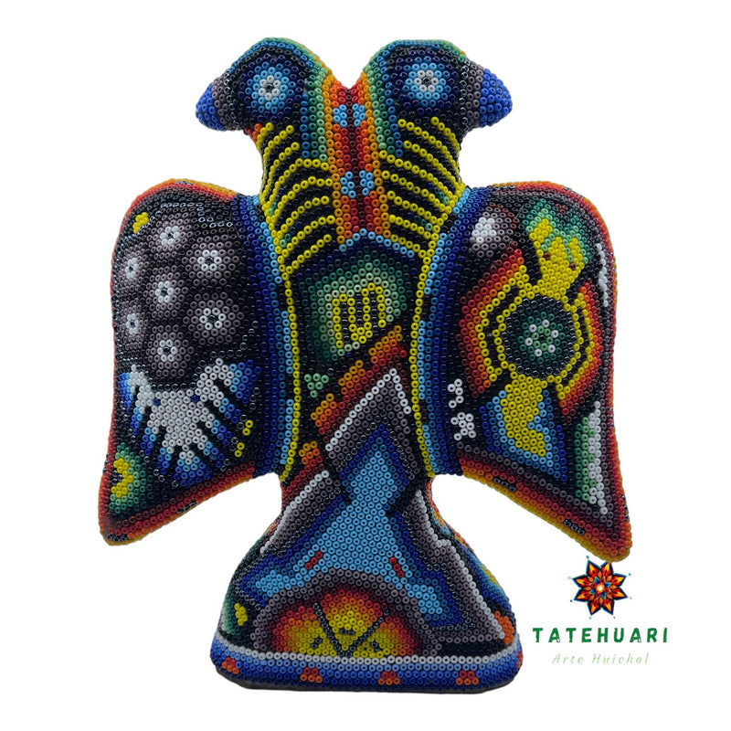 Two-Headed Eagle - Huichol Art