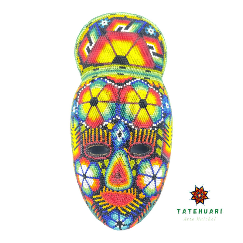 Masque touffeté - Art Huichol