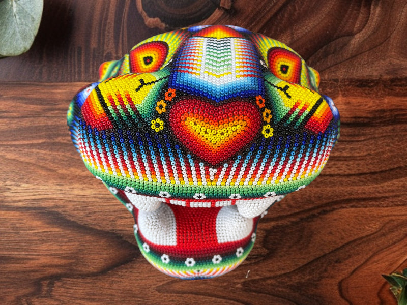 Cabeza de Jaguar - Arte Huichol