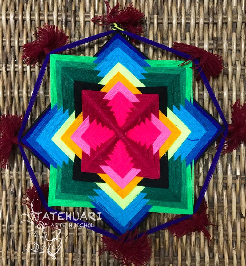 Ojo de Dios Sayulita Grande - Artisanat Huichol