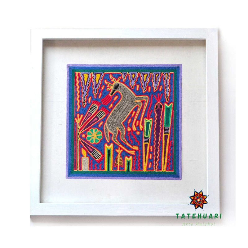 Cuadro de Estambre  - Artesanía huichol