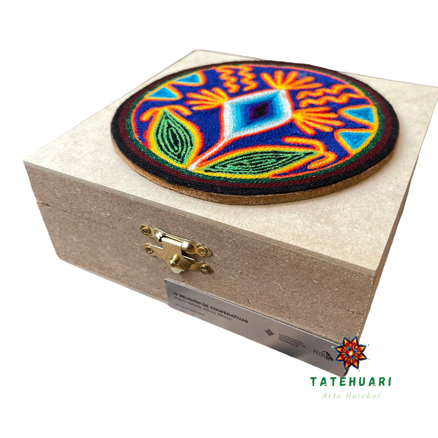 Caja Mediana de Madera - Artesanía Huichol