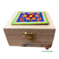 Caja Chica de Madera - Artesanía Huichol