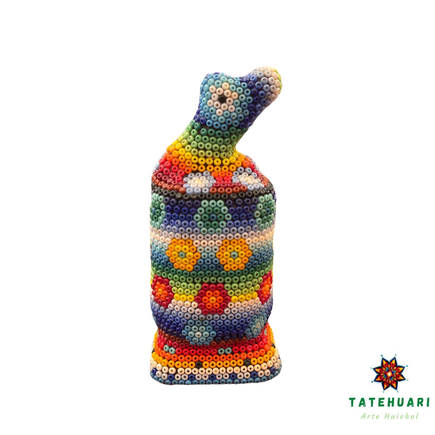 Serpent enroulé - Art Huichol