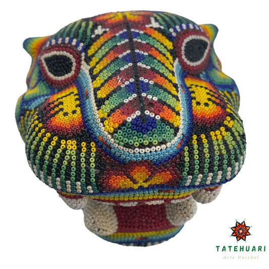 Tête de Jaguar - Art Huichol