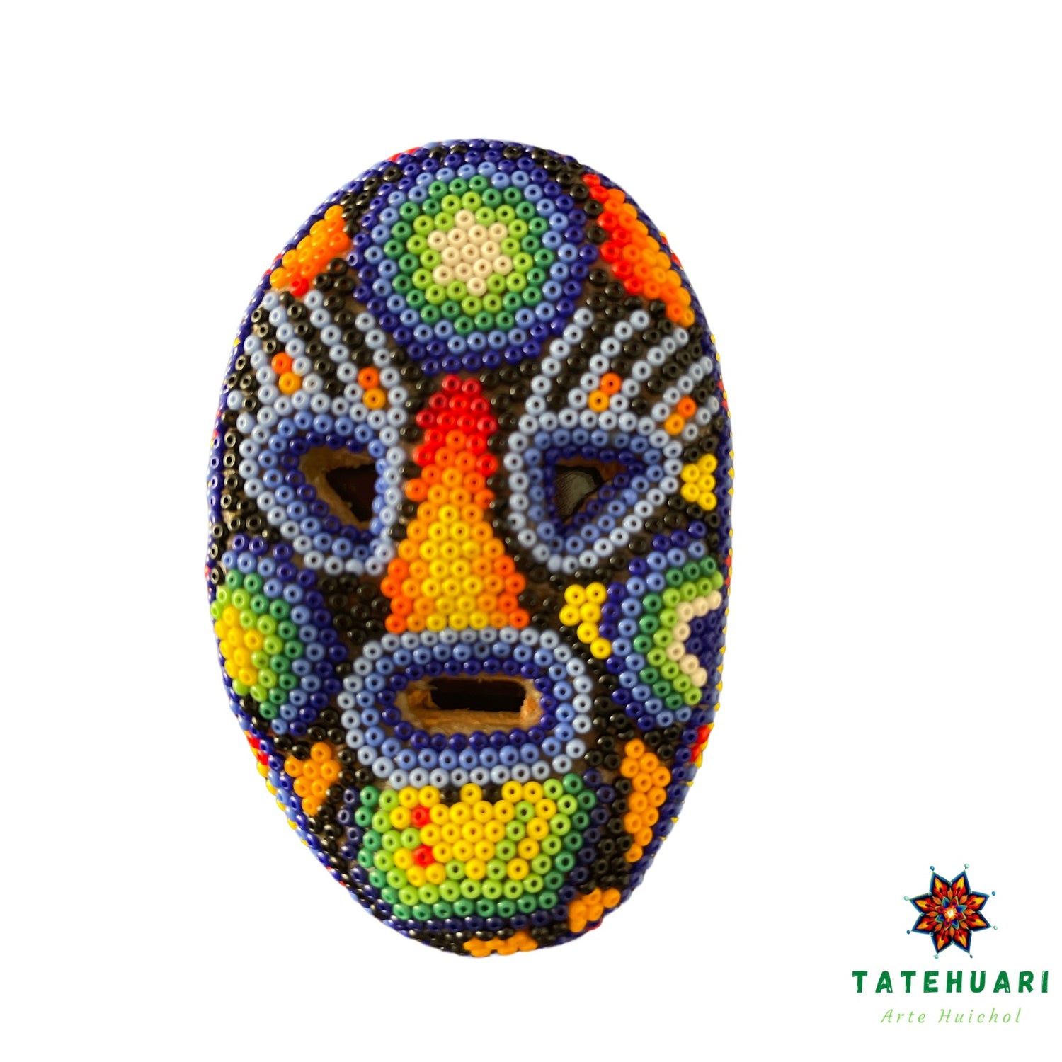 Máscara Plana - Arte Huichol