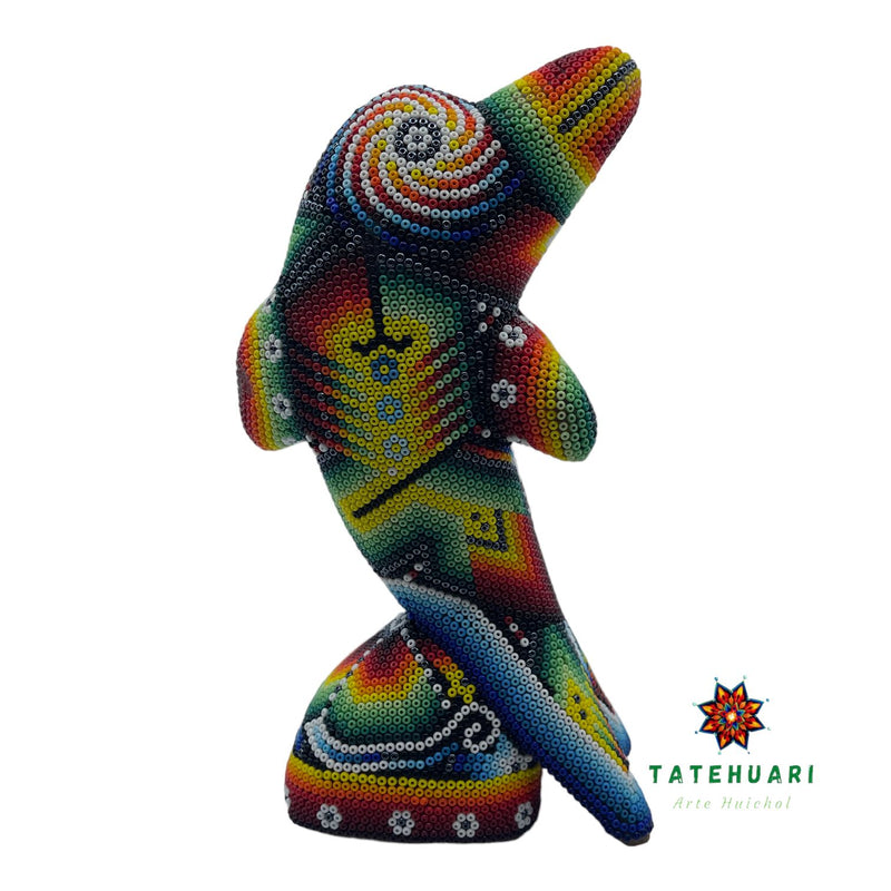 Dolphin Chaquira - Huichol Art