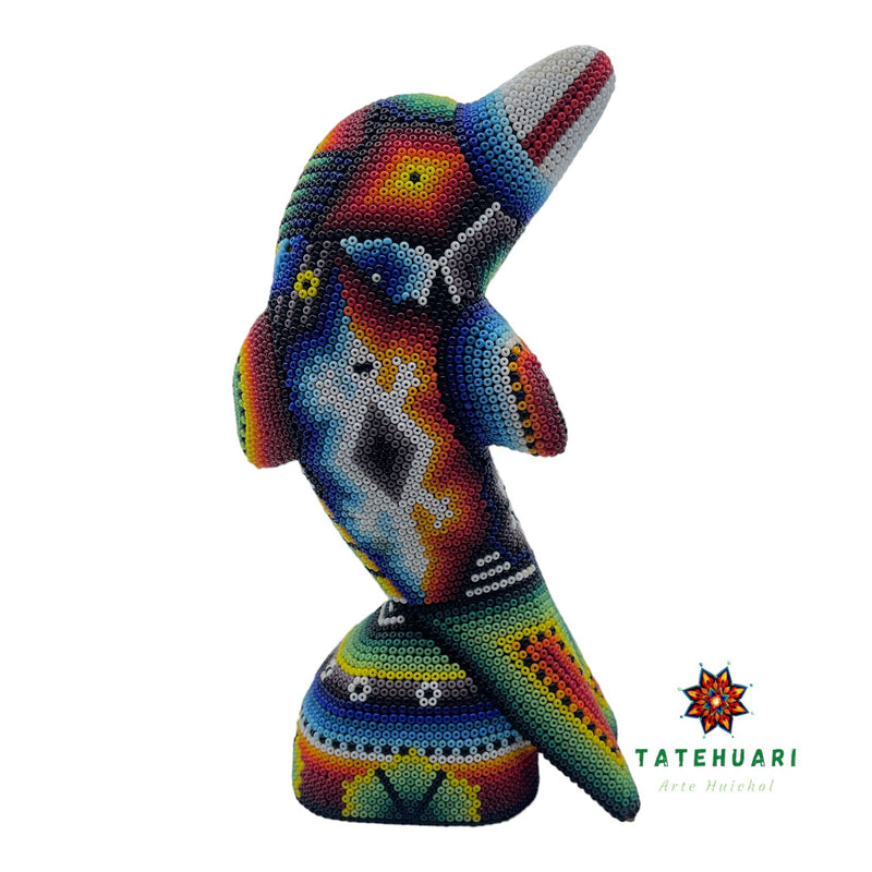 Dolphin Chaquira - Huichol Art