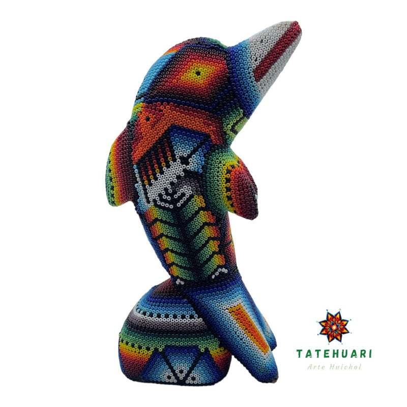 Delfín Chaquira - Arte Huichol