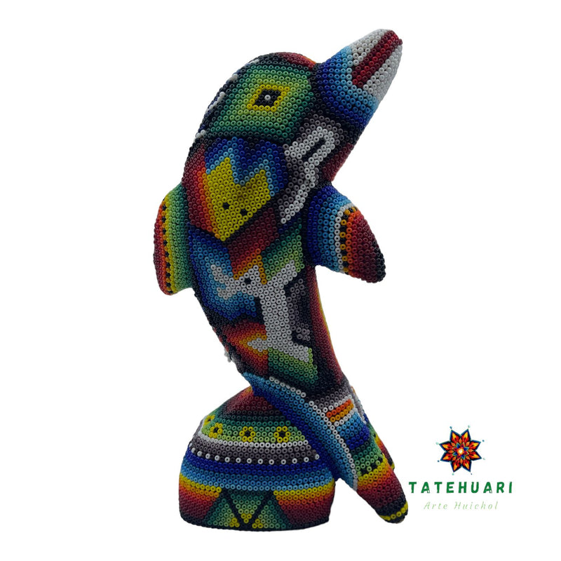 Delfín Chaquira - Arte Huichol